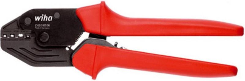 Wiha - 33842 - Krimptang - Voor Niet-geïsoleerde Platte Stekkers - 0.25 tot 6 mm²