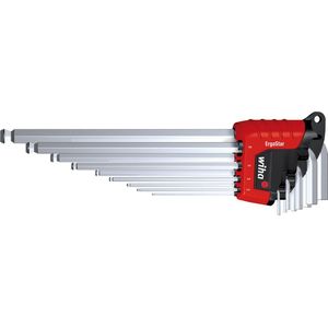 Wiha 369R H9 9-delige Inbussleutelset in ErgoStar houder - 1,5-10mm