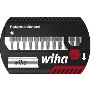 Wiha Bitset FlipSelector Standard 25 mm TORX Tamper Resistant (met boring) 14-delig 1/4" C6,3 - 39037 - 39037