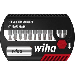 Wiha Juego de bits FlipSelector Standard de 25 mm en surtido, de 14 unid. de 1/4"" C6,3 (39078)