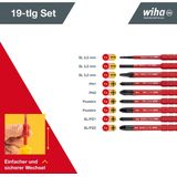 Wiha Momentschroevendraaierset TorqueVario®-S electric 0,8-5,0 Nm assorti 14-delig variabel instelbare momentbegrenzing incl. opvouwbaar etui - 40674