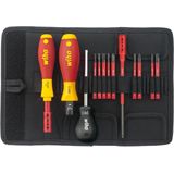 Wiha Momentschroevendraaierset TorqueVario®-S electric 0,8-5,0 Nm assorti 14-delig variabel instelbare momentbegrenzing incl. opvouwbaar etui - 40674
