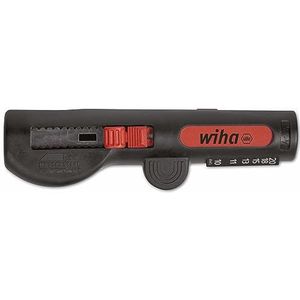 Wiha Abisolier-Multitool für Rundkabel 125 mm I Abmanteln 8 - 13 mm I Abisolieren 0,5 - 6 mm² I Rund-, Längsabmanteln, Ablängen, -isolieren (44242)