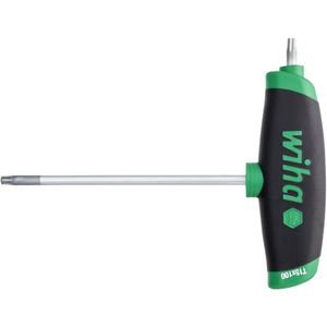Wiha 364DS020100-01 Stiftsleutel met dwarsgreep ComfortGrip TORX met zijpunt mat verchroomd T20 - 45448