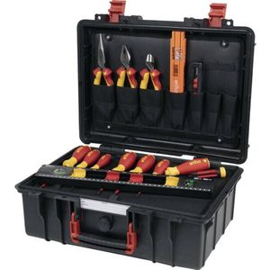 Wiha 9300-70403 Werkzeugkoffer-Set Basic L electric, 18-teilig