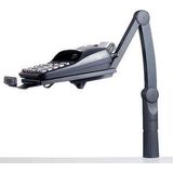 Hansa verlengplaat voor telefoonzwenkarm, zwart