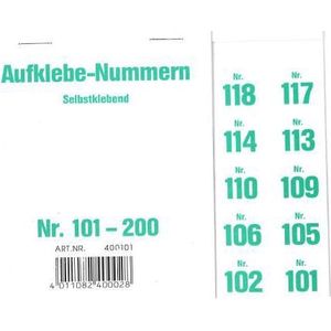 WOLF & APPENZELLER Klebenummern Zahlen, magenta 20,0 x 24,0 mm, 100 Etiketten