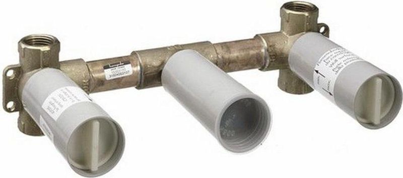 Hansgrohe - axor 3-Loch Waschtischarmatur Grundkörper Wandversion