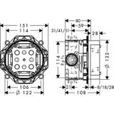 hansgrohe iBox universal inbouwdeel