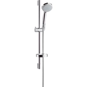 hansgrohe Croma 100 doucheset Vario met glijstang 65 cm en Unica'C zeepschaal chroom
