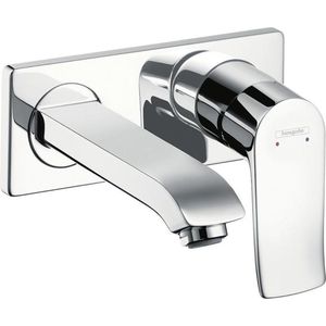 Metris Einhebel-Waschtischmischer Unterputz 5l/min Chrom mit Auslauf 165mm für Wandmontage - Hansgrohe