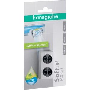 hansgrohe Reserveonderdelen SoftJet waterbesparende beluchter set, met doorstroombegrenzer 5 l/min, meerkleurig