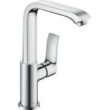 hansgrohe Metris ééngreeps wastafelmengkraan 230 hoge uitloop en push-open afvoergarnituur - voorsprong uitloop 155 mm