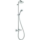 Hansgrohe Croma 220 Showerpipe met thermostaatkraan chroom 27185000