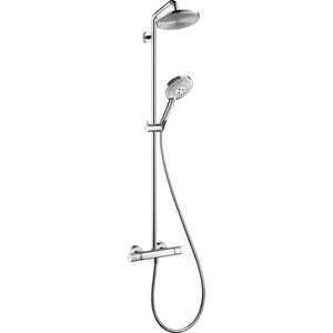 Hansgrohe Raindance Select 240 AIR Showerpipe: met douchekraan en EcoSmart hoofddouche met 3jet ecosmart handdouche chroom 27116000