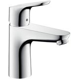 hansgrohe Focus Einhebel-Waschtischmischer 100 CoolStart mit Zugstangen-Ablaufgarnitur Chrom, 31621000