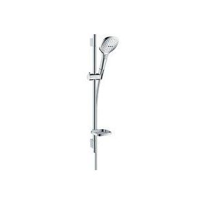 Hansgrohe Raindance Select E Doucheset 120 3jet met Unica'S Puro Glijstang 65 cm en Zeepschaal Chroom