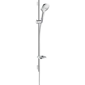 Hansgrohe Raindance Select E 120 / Unica'S Puro Glijstangset - 90 cm - Wit / Chroom