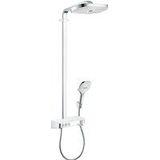 hansgrohe Raindance Select E Showerpipe 300 3jet mit ShowerTablet Weiß/Chrom, 27127400