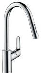 Focus M41 - Spültisch Einhebelmischer 240 mit ausziehbarer Geschirrbrause, verchromt 31815000 - Hansgrohe