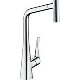 Hansgrohe Metris Keukenkraan, Comfort-Hoogte 320 mm, Met Uittrekbare Douche En Zwenkuitloop, Chroom