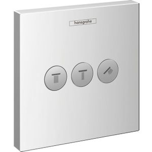 hansgrohe showerselect afbouwdeel voor inbouwstopkraan met 3 stopfuncties - chroom