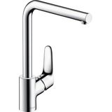 hansgrohe Focus M41 ééngreeps keukenmengkraan 280 rvs-look