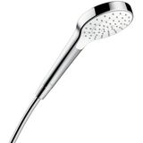 Hansgrohe Croma Select S handdouche 1jet EcoSmart 1/2 xØ11cm met rain regenstraal (9L/min) wit/chroom 26805400