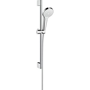 Hansgrohe Croma Select S Vario EcoSmart Glijstangset - 65 cm - Wit / Chroom - diameter douchekop 110 mm - 3 straalsoorten