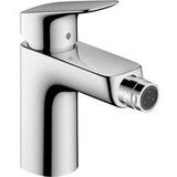 Hansgrohe Logis 1 gats bidetkraan 100 met waste chroom 71200000