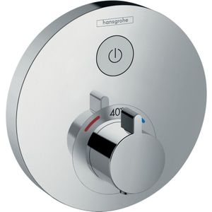 Hansgrohe ShowerSelect S afbouwdeel voor inbouwkraan thermostatisch met 1 stopkraan voor 1 douchefunctie chroom 15744000