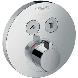 hansgrohe ShowerSelect S thermostaat afbouwdeel voor 2 functies chroom