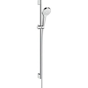 hansgrohe Croma Select S doucheset Vario met Unica'Croma glijstang 90 cm wit/chroom, 26572400