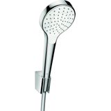 Hansgrohe Croma Select S PorterS badset met Croma Select S 1jet handdouche met wandhouder met Isiflex`B doucheslang 160cm wit/chroom 26410400