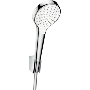 Hansgrohe Croma Select S PorterS badset met Croma Select S 1jet handdouche met wandhouder met Isiflex`B doucheslang 160cm wit/chroom 26410400