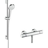 hansgrohe Croma Select S Vario renovatieset 65 cm met Ecostat Comfort thermostaat wit/chroom