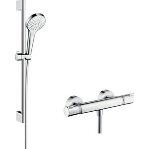 Hansgrohe Croma Select S Vario Renovatieset 65 cm met Ecostat Comfort Thermostaat Wit/Chroom