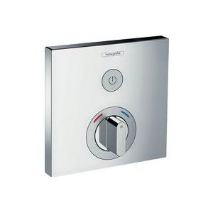 Hansgrohe ShowerSelect afbouwdeel voor inbouwkraan thermostatisch met 1 stopkraan voor 1 douchefunctie chroom 15767000
