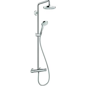 hansgrohe Croma Select S 180 waterbesparend douchesysteem, 4 straalsoorten, wit/chroom