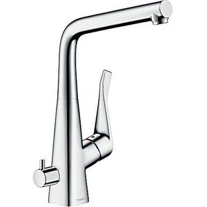 Hans Grohe Hg Metris M71 1-Gr Keukenkraan 320, Stopkraan Vaatwasser Chr