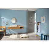 hansgrohe Croma Select E doucheset Vario met Unica'Croma glijstang 90 cm, wit/chroom, 26592400