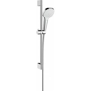 Hansgrohe Croma Select E glijstangset met Croma Select E 1jet handdouche 65cm met Isiflex`B doucheslang 160cm wit/chroom 26584400