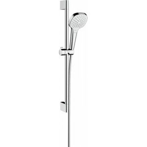 Hansgrohe Croma Select E Vario glijstangset met Croma Select E Vario handdouche 65cm met Isiflex`B doucheslang 160cm wit/chroom 26582400