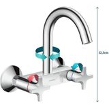 Hansgrohe Logis classic wand keukenkraan met hoge uitloop chroom 71286000