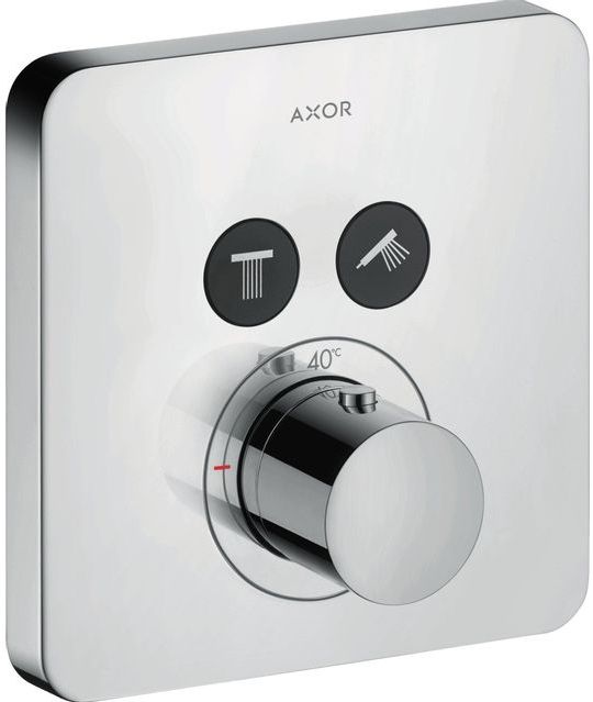 AXOR Showerselect afdekset thermostaat met stopkraan voor 2 functies chroom