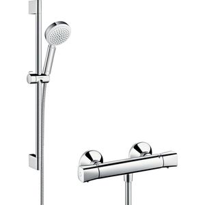 Hansgrohe Crometta 100 Vario Renocatieset 65 cm met Ecostat Universal Thermostaat Wit/Chroom