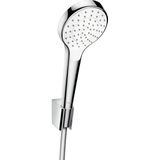 hansgrohe Croma Select S 1jet / Porter'S Badset - 125 cm slang - Chroom / Wit - diameter handdouche 110 mm