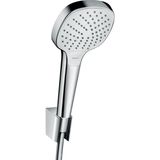 Hansgrohe Croma Select E PorterS badset met Croma Select E Vario handdouche met wandhouder met Isiflex`B doucheslang 160cm wit/chroom 26413400