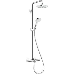 hansgrohe Croma Select E 180 Baddouchesysteem, 4 straalsoorten, wit/chroom