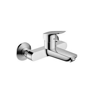 hansgrohe Wastafelarmatuur, opbouw, voor wandmontage, logis, waterkraan, badkamer, zonder afvoergarnituur, badkamerkraan, waterbesparend, chroom